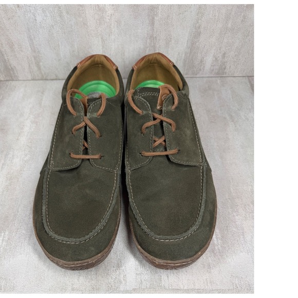 Clarks Other - Clarks Mens Hodson Moc Olive Green Suede Casual Shoes 13 M 261685717120